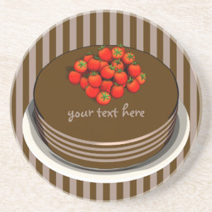 Chocolate Cake Party Sandstone Onderzetter