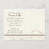 Chocolate Cake Verjaardagsfeest Uitnodiging Briefkaart (Achterkant)