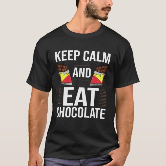 Chocolate Candy Bar Choco Dark Keto T-shirt (Voorkant)