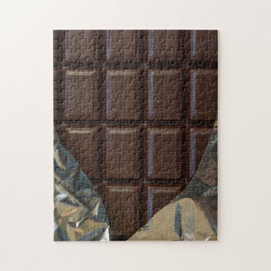 Chocolate Candy Bar in Foil Wrapper Legpuzzel (Verticaal)