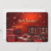 Chocolate Candy Christmas Holiday Card Feestdagenkaart (Voorkant)