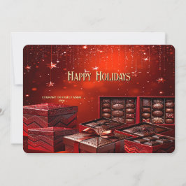 Chocolate Candy Christmas Holiday Card Feestdagenkaart