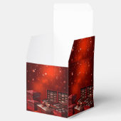 Chocolate Candy Christmas Holiday Favor Box Bedankdoosjes (Geopend)