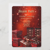 Chocolate Candy Christmas Holiday Invitation Kaart (Voorkant)