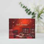 Chocolate Candy Christmas Holiday Postcard Briefkaart (Staand voorkant)