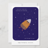 Chocolate Candy Corn "Counting My Blessings" Fall Feestdagenkaart (Voorkant)