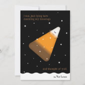 Chocolate Candy Corn Happy Herfst Holiday Kaart (Voorkant)