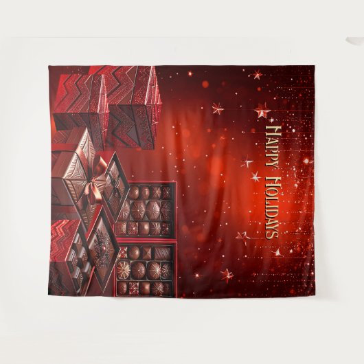 Chocolate Candy Holiday Backdrop Wandkleed (Voorkant (horizontaal))