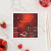 Chocolate Candy Holiday Napkin Servet (Insitu)