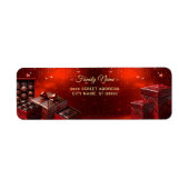 Chocolate Candy Holiday Return Address Label (Voorkant)