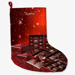 Chocolate Candy Holiday Stocking Grote Kerstsok