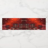 Chocolate Candy Holiday Water Bottle Label Waterfles Etiket (Enkel label)