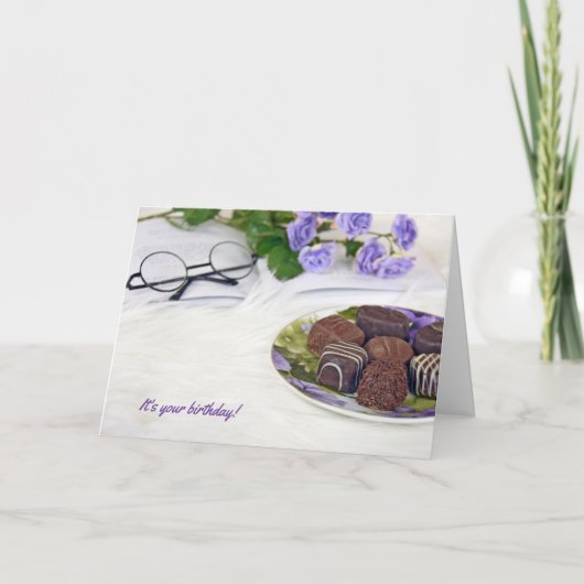 chocolate candy on fur kaart (Voorkant)