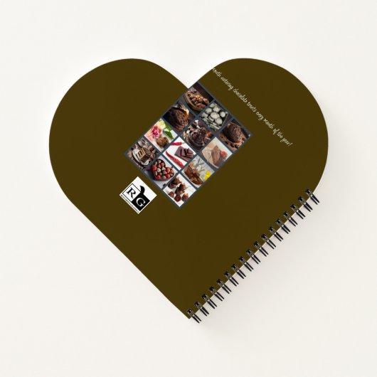 Chocolate Candy Personalized Notebook Notitieboek (Achterkant)