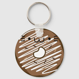 Chocolate Cat Donut Sleutelhanger Stretted