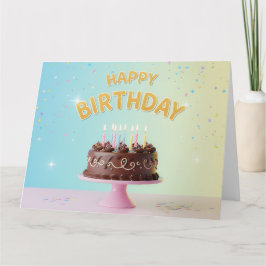 Chocolate Celebration Cake – Happy Birthday Card Bedankkaart