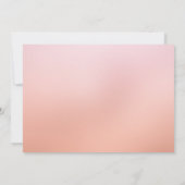 Chocolate Cherry Blossom Rehearsal Dinner Kaart (Achterkant)