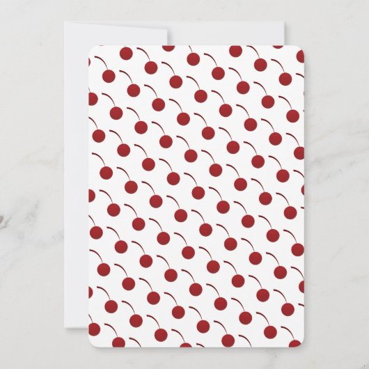 Chocolate Cherry Cake | Aanbesteding op zondag Kaart (Achterkant)