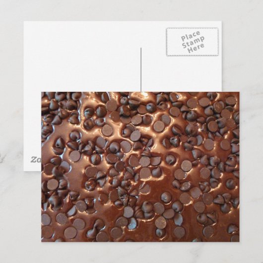 Chocolate Chip Brownies Briefkaart (Voorkant / Achterkant)
