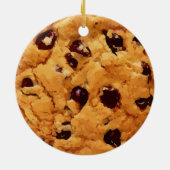 Chocolate Chip Cookie Afbeelding Keramisch Ornament (Achterkant)