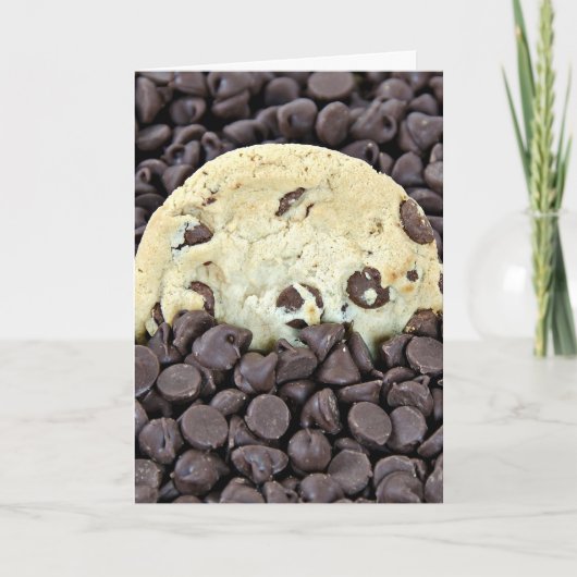 Chocolate Chip Cookie Birthday Kaart (Voorkant)