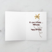 Chocolate Chip Cookie Birthday Kaart (Binnen)