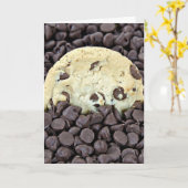 Chocolate Chip Cookie Birthday Kaart (Gele Bloem)