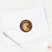 Chocolate Chip Cookie Bite Classic Round Sticker (Envelop)