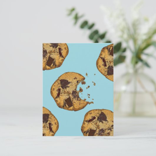 Chocolate Chip Cookie Briefkaart (Staand voorkant)