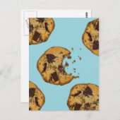 Chocolate Chip Cookie Briefkaart (Voorkant / Achterkant)