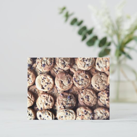 Chocolate Chip Cookie Briefkaart (Staand voorkant)