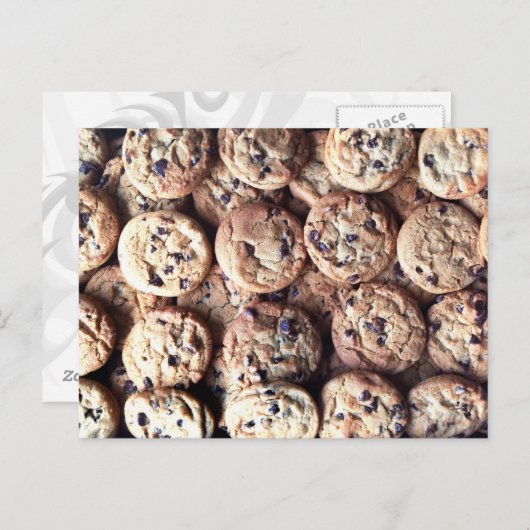 Chocolate Chip Cookie Briefkaart (Voorkant / Achterkant)