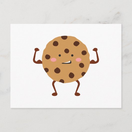 Chocolate Chip Cookie Briefkaart (Voorkant)