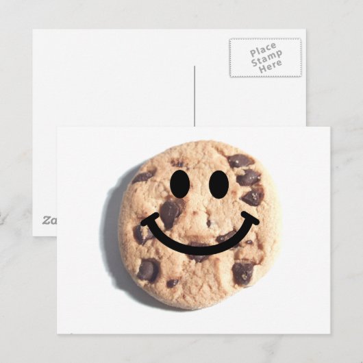 Chocolate Chip Cookie Briefkaart (Voorkant / Achterkant)