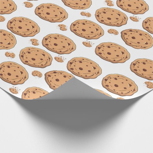 Chocolate Chip Cookie Cadeaupapier (Hoek)