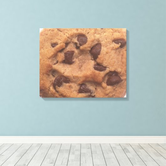 Chocolate Chip Cookie Canvas Afdruk (Insitu (Houten vloer))