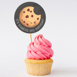 Chocolate Chip Cookie Chalkboard Birthday Sticker
