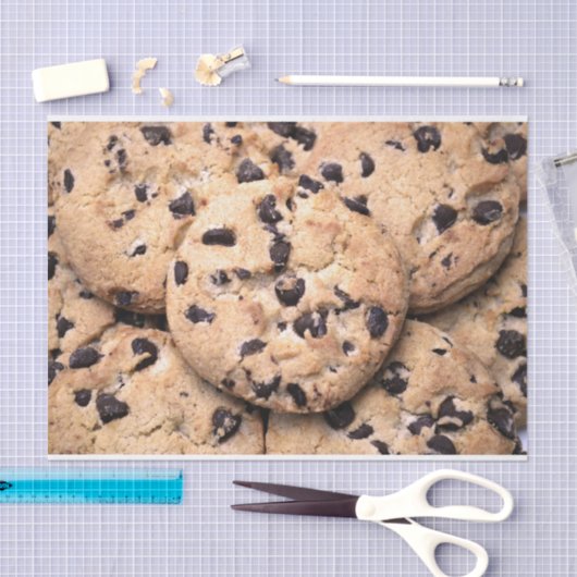 Chocolate Chip Cookie close-up Tissuepapier (Craft)