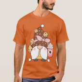 Chocolate Chip Cookie Coffee Drink Gnome T-shirt (Voorkant)
