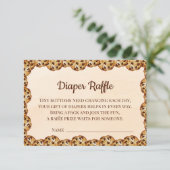 Chocolate Chip Cookie Diaper Raffle Card | Sweet Bedankkaart (Staand voorkant)