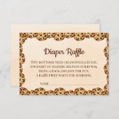 Chocolate Chip Cookie Diaper Raffle Card | Sweet Bedankkaart (Voorkant / Achterkant)