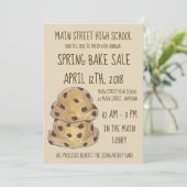 Chocolate Chip Cookie Dough Bake Sale Cookies Kaart (Staand voorkant)