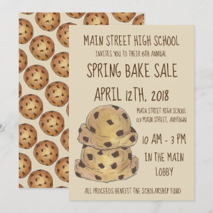 Chocolate Chip Cookie Dough Bake Sale Cookies Kaart