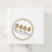 Chocolate Chip Cookie Dough Bakery Pastry Chef Bedankjes Labels (In situ)