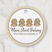 Chocolate Chip Cookie Dough Bakery Pastry Chef Bedankjes Labels (Voorkant)