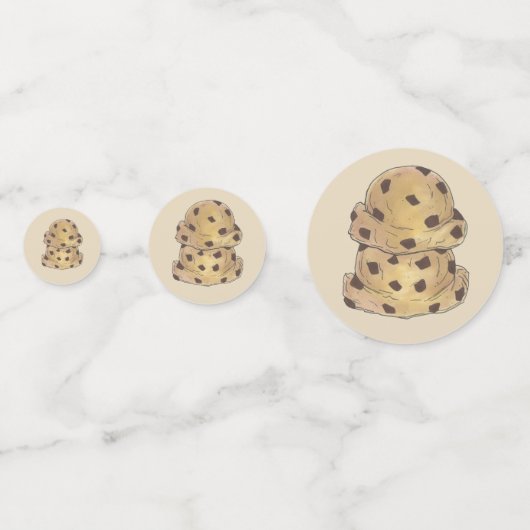 Chocolate Chip Cookie Dough Bakery Pastry Chef Confetti (Achterkanten)