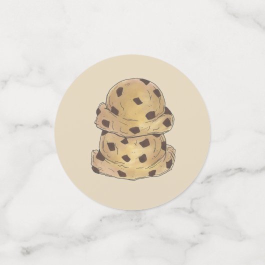 Chocolate Chip Cookie Dough Bakery Pastry Chef Confetti (Kleine voorkant)