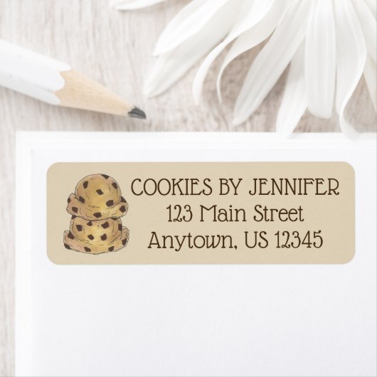 Chocolate Chip Cookie Dough Bakery Pastry Chef Etiket (Insitu)