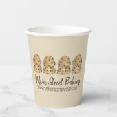 Chocolate Chip Cookie Dough Bakery Pastry Chef Papieren Bekers (Voorkant)