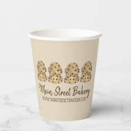 Chocolate Chip Cookie Dough Bakery Pastry Chef Papieren Bekers